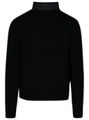 Suéter de poliéster negro de Moncler