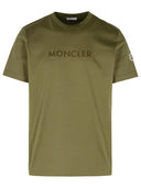 Moncler Green Cotton T Shirt