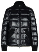 Moncler 'Arcelot' Black Polyester Blend Down Jacket