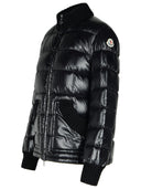 Moncler 'Arcelot' Black Polyester Blend Down Jacket