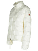 Moncler 'Ancy' Cream Polyester Blend Down Jacket