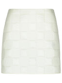 Moncler Cream Polyamide Miniskirt