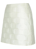 Moncler Cream Polyamide Miniskirt