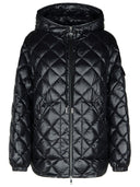 Moncler Black Polyester Blend Down Jacke