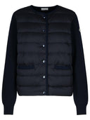 MONCLER NAVY NYLON MISME SWEATER
