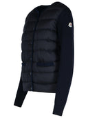 MONCLER NAVY NYLON MISME SWEATER