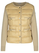 Pull de mélange en nylon moncler beige beige