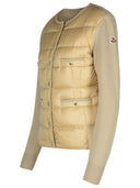 Pull de mélange en nylon moncler beige beige