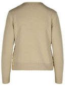 Pull de mélange en nylon moncler beige beige