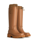 Moncler 'Kickstream' Brown Lear Blend Boots