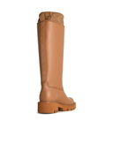 Moncler 'Kickstream' Brown Lear Blend Boots