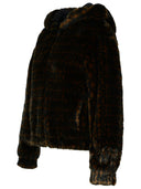 Logo Moschino Brown Pollend Płaszcz Pollend