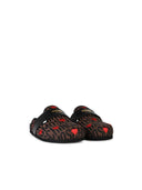 Moschino Logo Brown Lear Blend Slippers