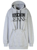 Vestido de algodón gris de jeans moschino