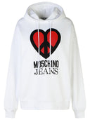 Moschino Jeans White Cotton Sweinshirt