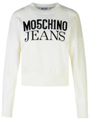 Moschino jeans hvid bomulds sweater