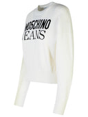 Moschino jeans hvid bomulds sweater