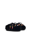 Moonboot Faux Black Fur Slippers