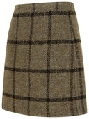 Patou Brown Wool Blend Miniskirt