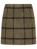 Patou Brown Wool Blend Miniskirt