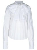 Patou 'Ascot' White Cotton Blouse