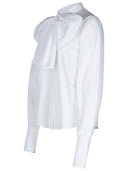 Patou 'Ascot' White Cotton Blouse