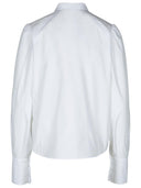 Patou 'Ascot' White Cotton Blouse