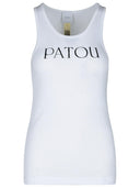 Canotta di cotone bianco patou
