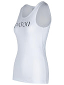Canotta di cotone bianco patou