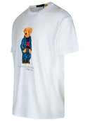 Polo Ralph Lauren 'Denim Bear' White Cotton T Shirt