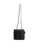 Marc Jacobs () 'Vanity' Mini Black Lear Crossbody Bag