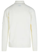 C.P. Company Turtleneck Sweater In White Wool Blend