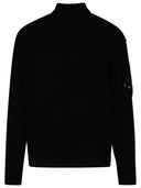 C.P. Firma Black Wool Blend Sweater Turtleeck