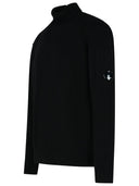 C.P. Firma Black Wool Blend Sweater Turtleeck