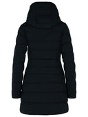 Canada Goose 'Claire' Long Black Polyamide Blend Down Jacket