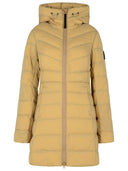 Canada Goose 'Claire' Long Beige Polyamide Blend Down Jacket
