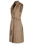 Puro Tattoo Brown Cashmere Blend Vest