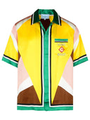 Camisa de seda multicolor de Casablanca 'geométrica'