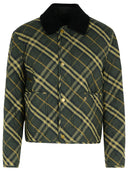 Giacca di cotone verde "check" Burberry