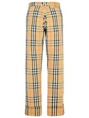Burberry Check' Beige Cotton Pants