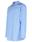 Camisa de algodón azul claro camisa de algodón azul claro