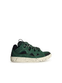 Lanvin 'Curb' Green Lear Blend Sneakers