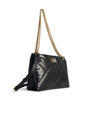 Tory Burch 'Kira' Black Lear Bolsa de compras