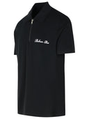 Balmain Black Cotton Polo Shirt