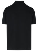 Balmain Black Cotton Polo Shirt