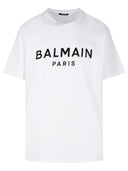 Balmain White Cotton T Shirt