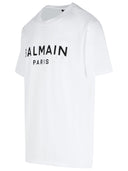 Balmain White Cotton T Shirt