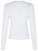 Balmain White Viscose Blend Sweater