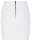 Mini falda Balmain en Blanca Viscose Blend