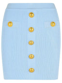 Balmain jasnoniebieski wiskose mieszanka minisplirt